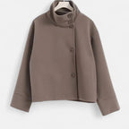 Lauwren | Women's Wool Jacket – Elegant High Collar