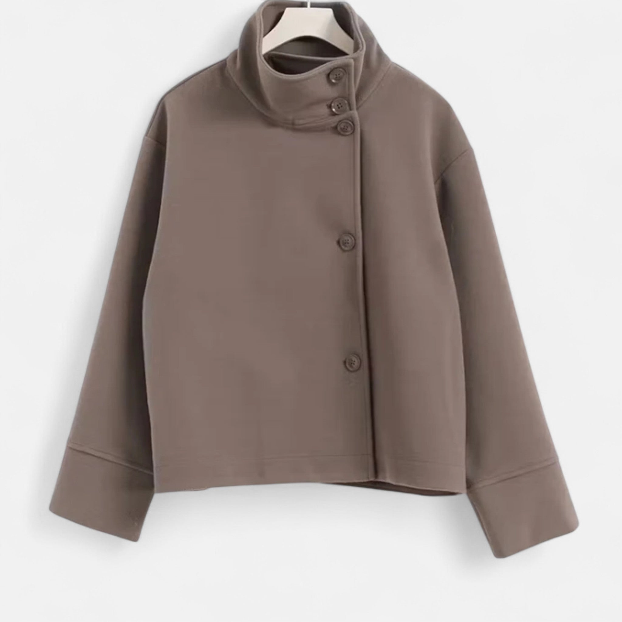 Lauwren | Women's Wool Jacket – Elegant High Collar