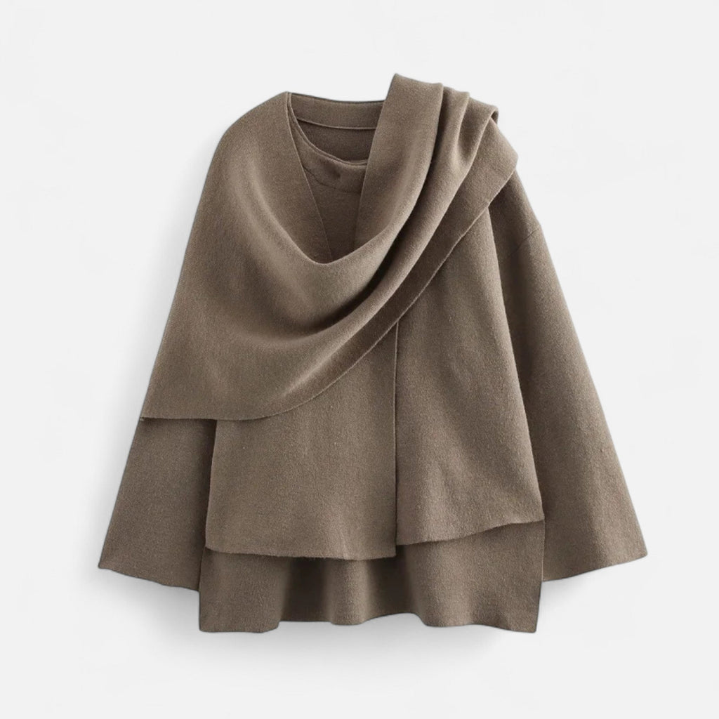 Lauwren | Women's Elegant Asymmetrical Sweater Coat