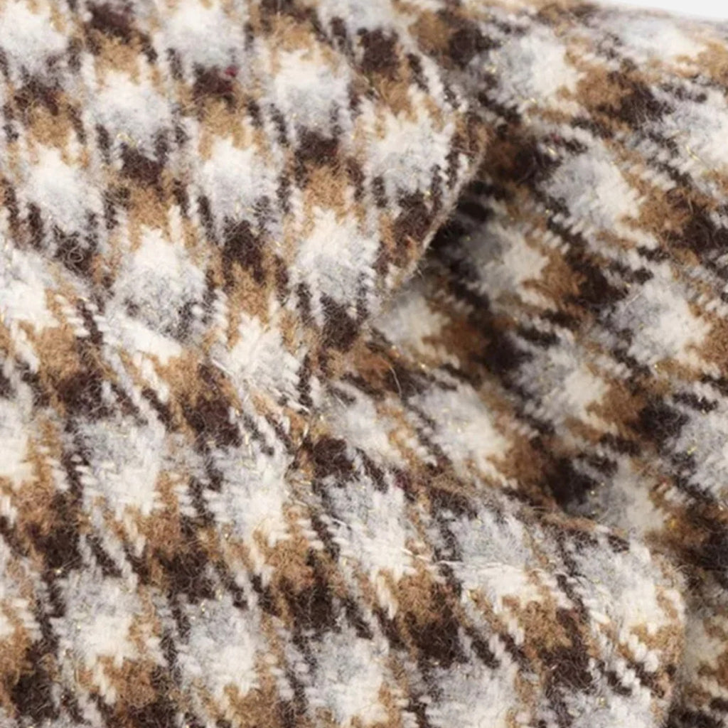 Lauwren | Women's Long Coat – Elegant Vintage Check