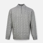 Lauwren | Men's Half-Zip Sweater – Elegant Textured Knit