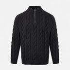 Lauwren | Men's Half-Zip Sweater – Elegant Textured Knit