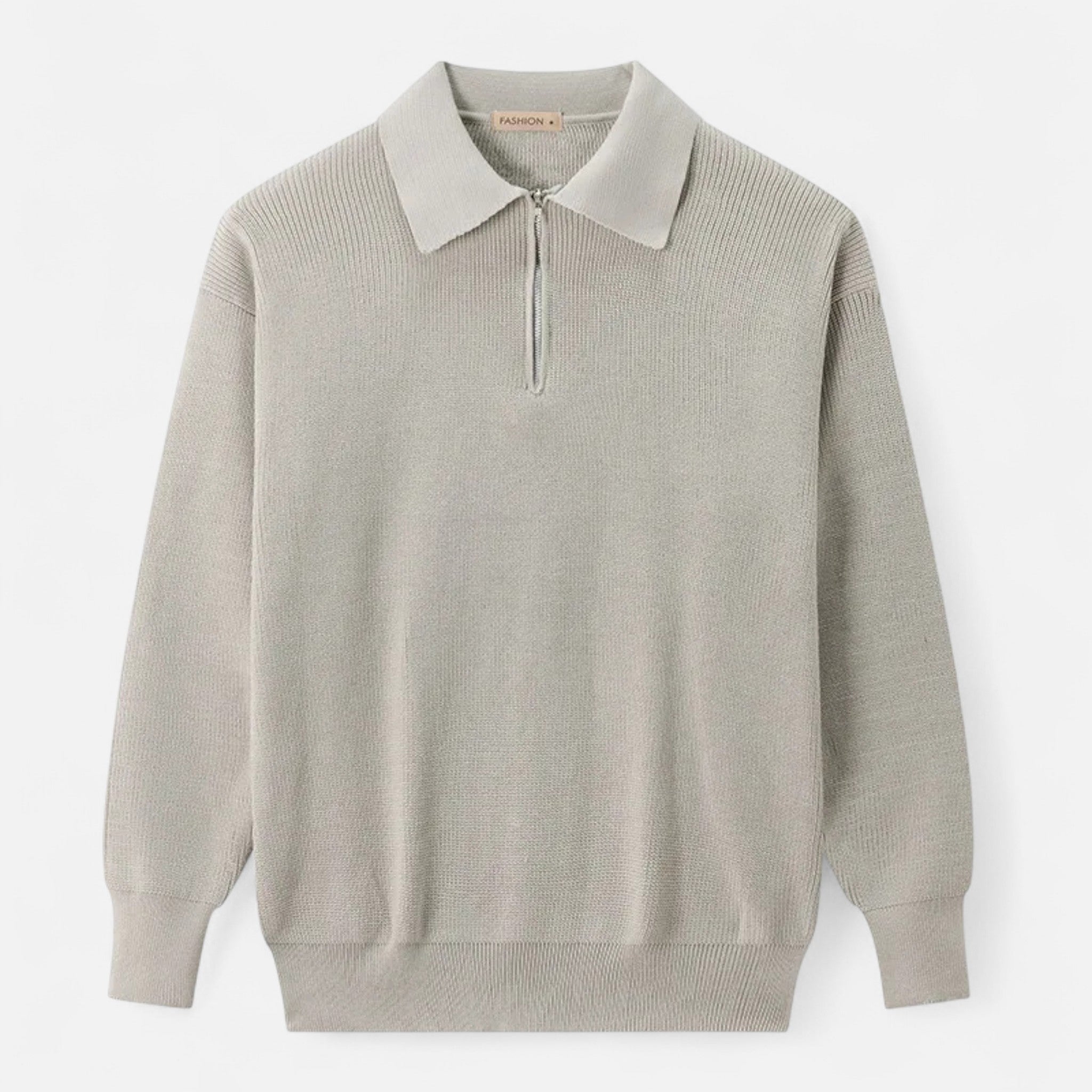 Lauwren | Men's Fold-Down Collar Sweater – Knitted Elegance