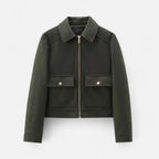 Lauwren | Women's Wool Jacket – Burgundy Elegance