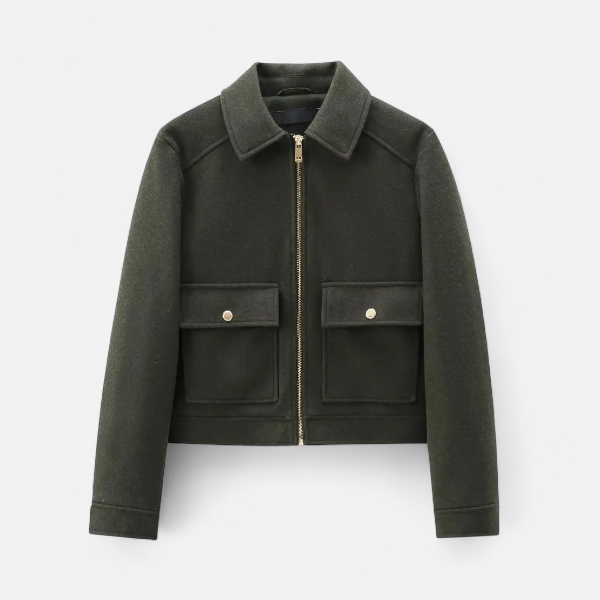 Lauwren | Women's Wool Jacket – Burgundy Elegance