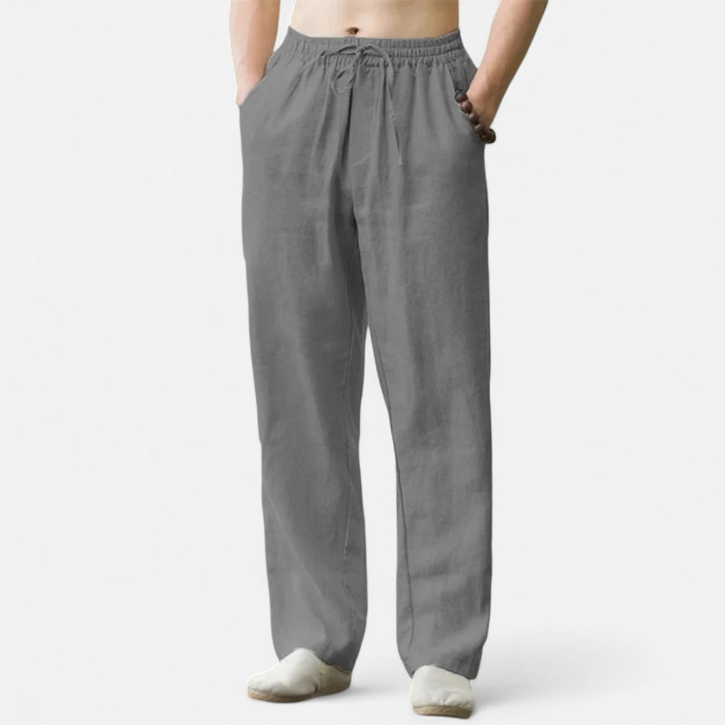 Lauwren | Men's Linen Cotton Trousers Riviera