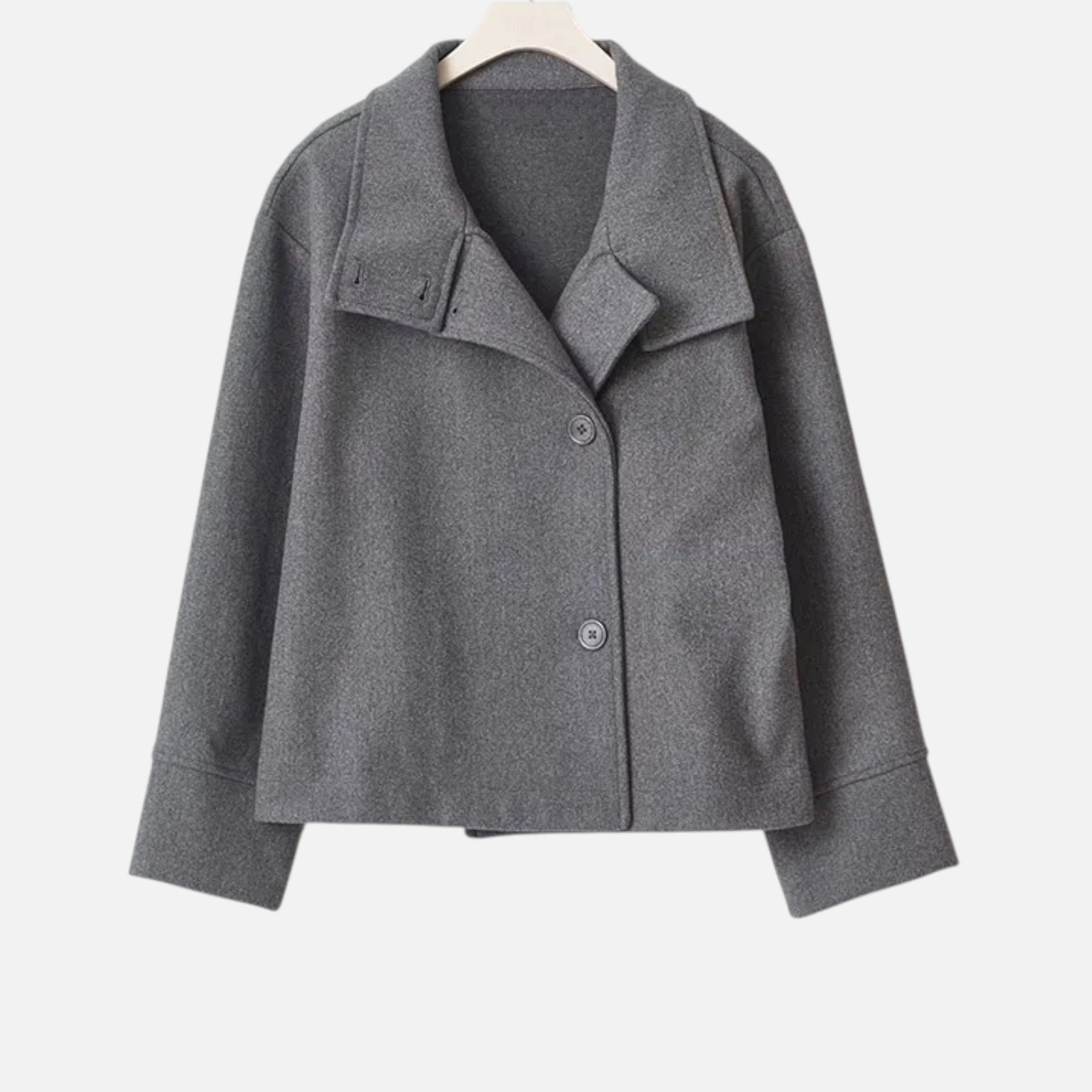 Lauwren | Women's Wool Jacket – Elegant High Collar