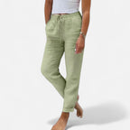 Lauwren | Woman's Elegant High-Waisted Trousers