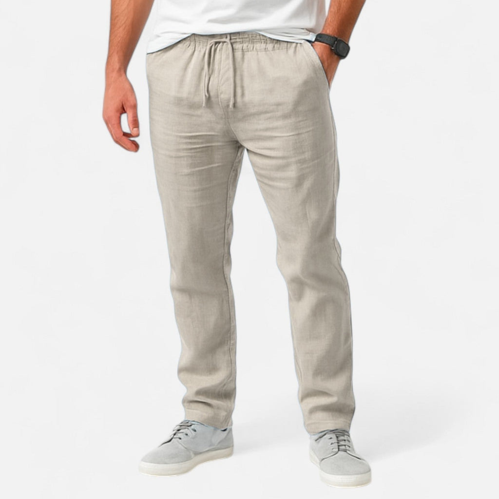Lauwren | Men's Heritage Linen Cotton Trousers
