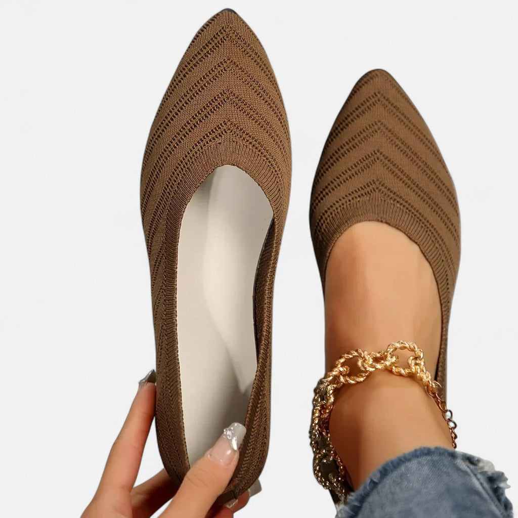 Lauwren | Woman's Elegant pointed toe ballerina's