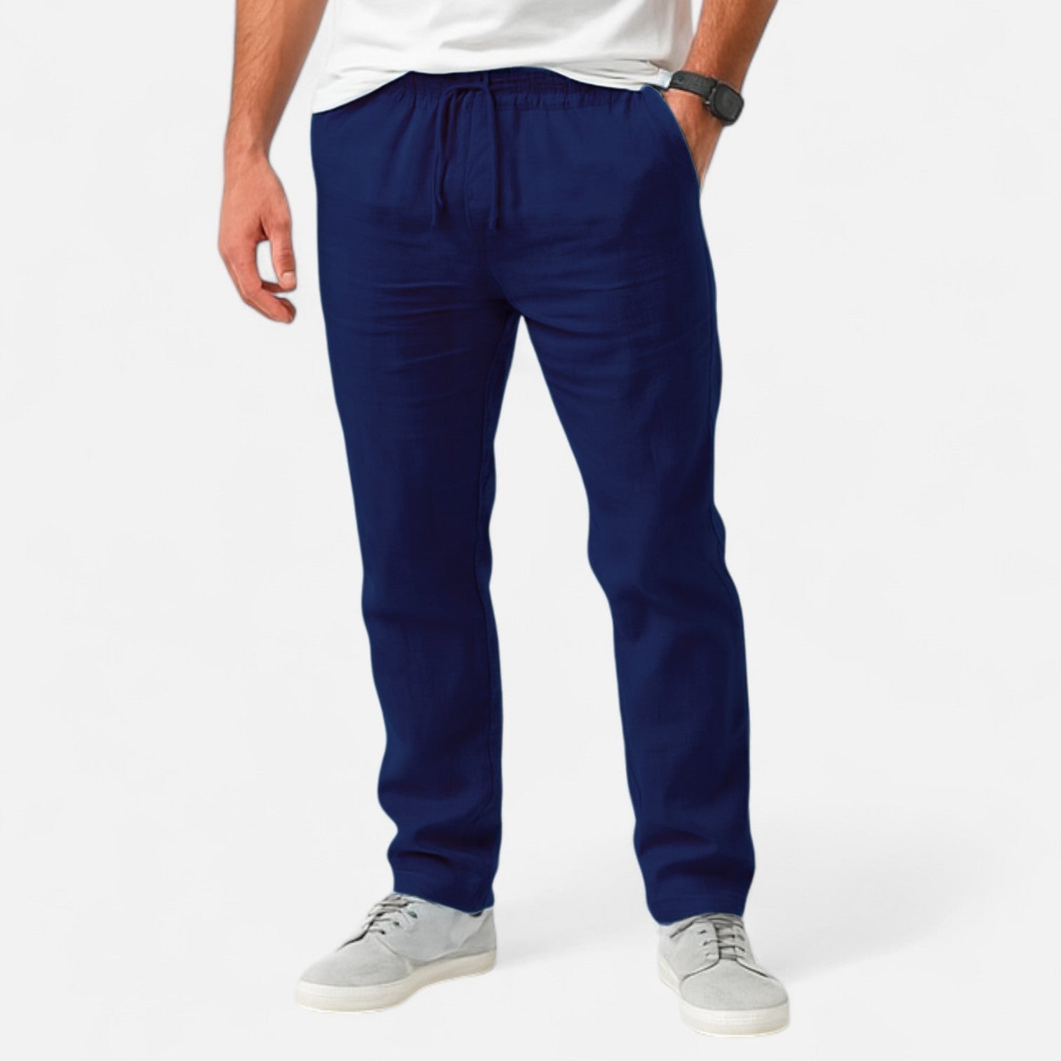 Lauwren | Men's Heritage Linen Cotton Trousers