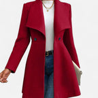 Lauwren | Women's Lapel Coat – Classic Chic