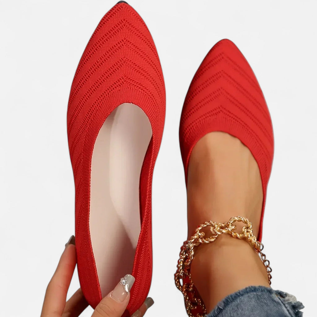 Lauwren | Woman's Elegant pointed toe ballerina's