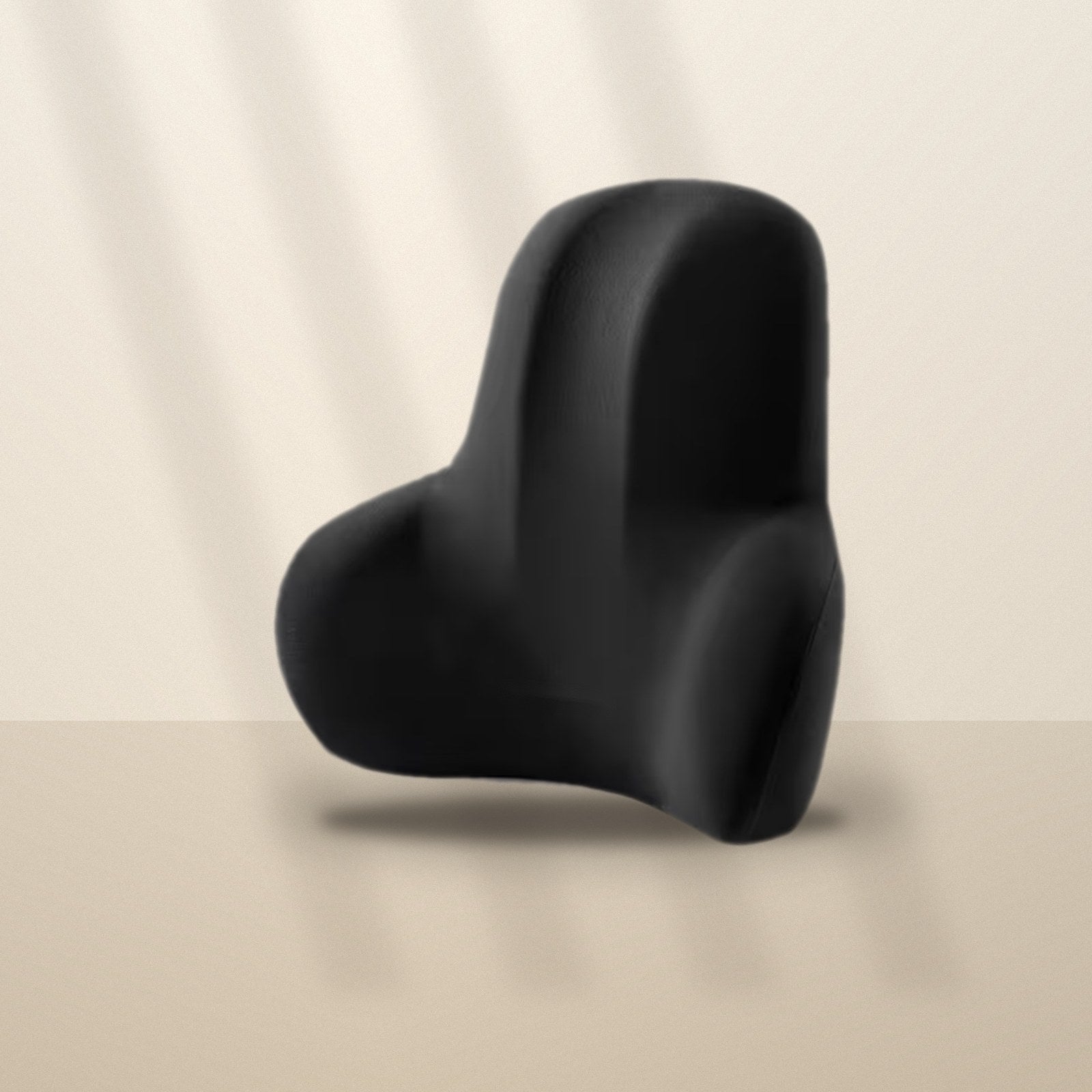 Zwart ergonomisch lendenkussen van traagschuim